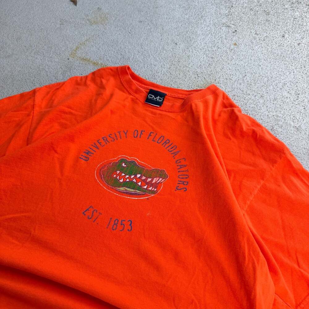 Old Varsity Brand University of Florida Gators Orange Graphic T-Shirt XL